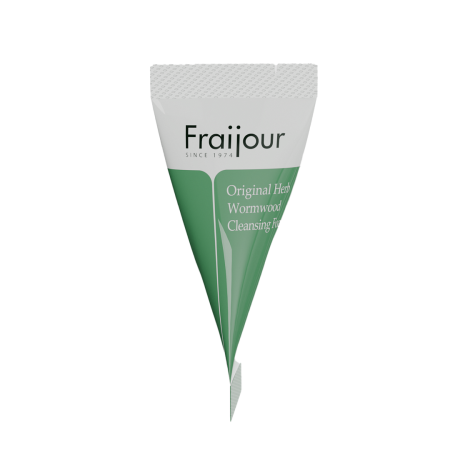 [Fraijour] НАБОР Пенка для умывания РАСТИТЕЛЬНЫЕ ЭКСТРАКТЫ Original Herb Wormwood Cleansing Foam, 20шт*5 мл