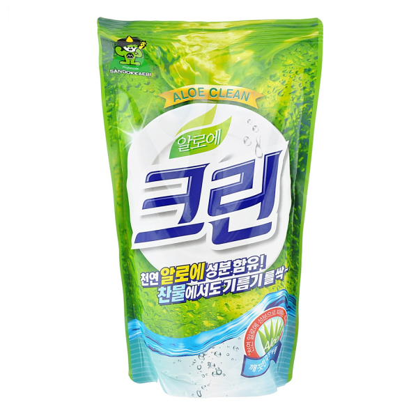 [SANDOKKAEBI КОРЕЯ] Гель для мытья посуды «Алоэ Клин» 800 г (сменная упаковка) 