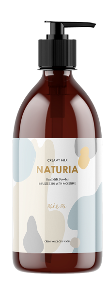 [NATURIA] Гель для душа МОЛОЧНЫЙ Creamy Milk Body Wash - Milk me, 750 мл