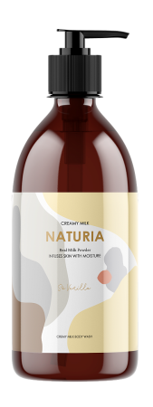 [NATURIA] Гель для душа ВАНИЛЬ Creamy Milk Body Wash - So vanilla, 750 мл